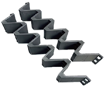 かさねるリンギ　620㎜×98㎜×100㎜　750g/個　1箱（12本入り/箱）　黒