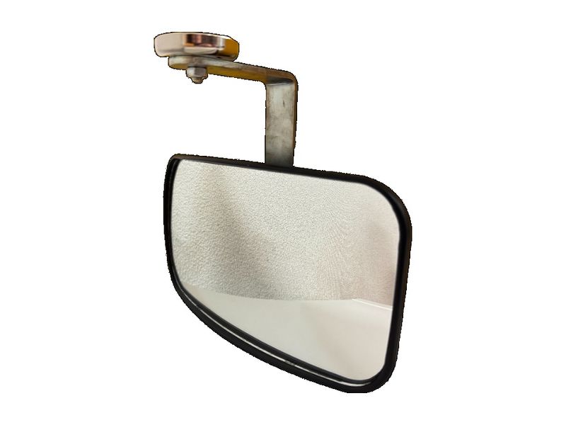 重機安全ミラー【1個入】アラオ マグネット式補助ミラー ネオジウム磁石 205mm×115mm フォークリフト 安全ミラー AR-4304