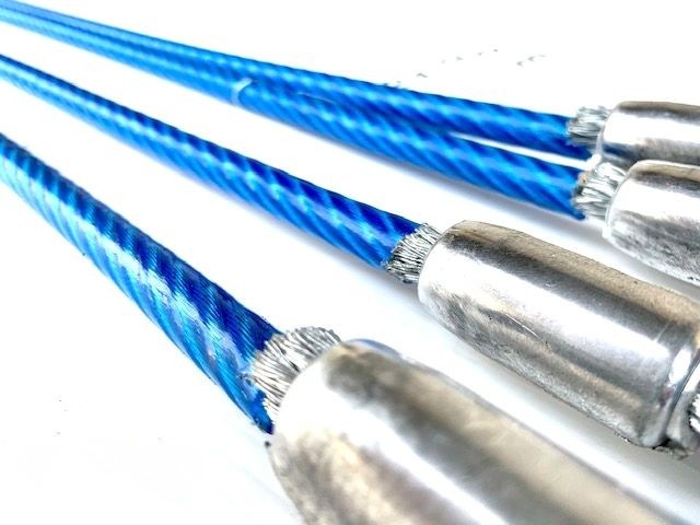 ４点吊ワイヤー 被覆 9mm-11mm×4ｍ キトー 大洋製器 使用荷重 1.7t 玉掛 クレーン フック リング 吊り金具 4点吊り 吊具 kt4p-4