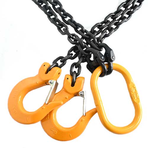 KITO 4点吊 新型 3.2ton用 完品 7㎜×3Mチェーンスリング フック付き 4-C-K-7-3