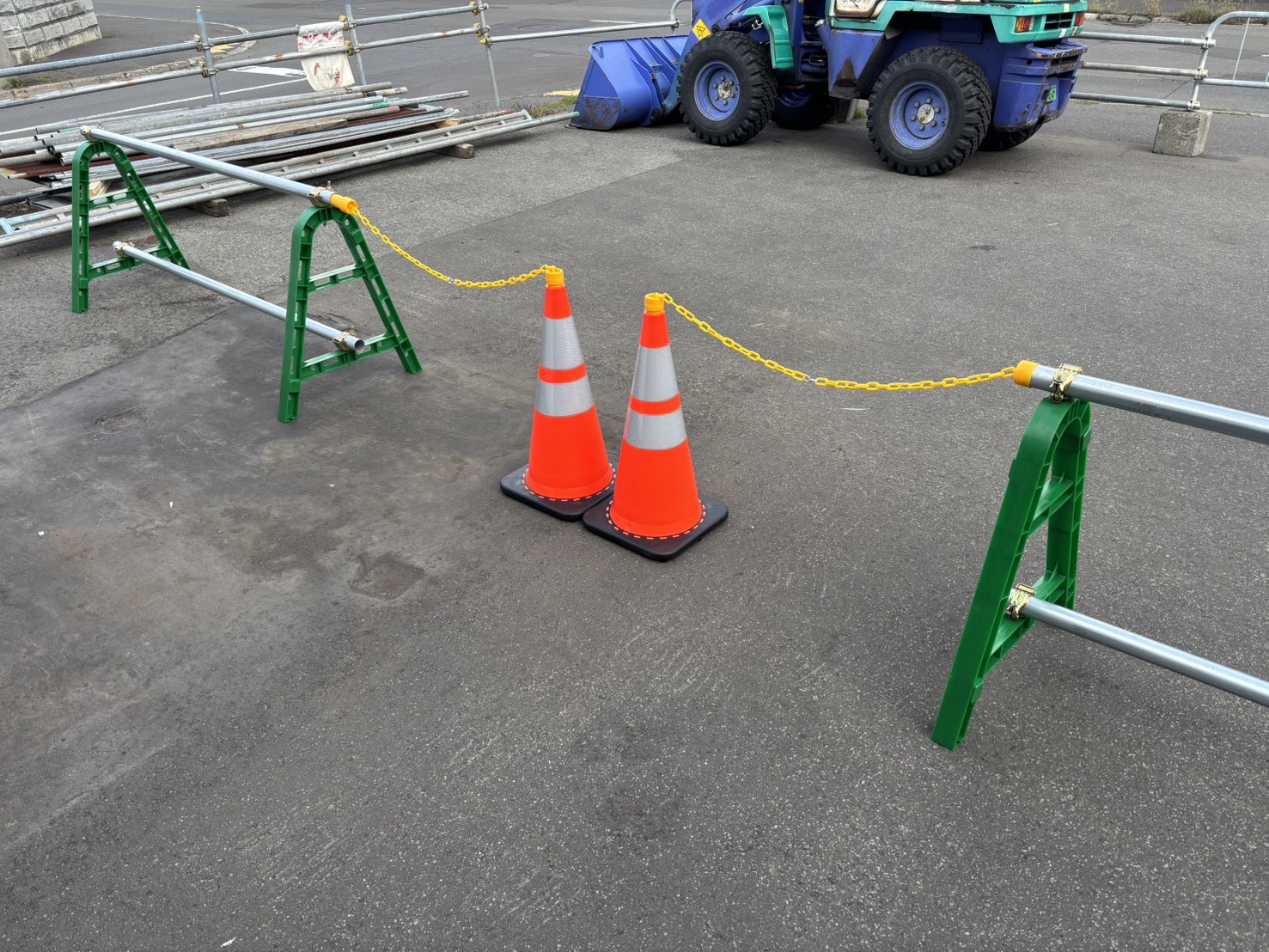 スポットチェーン【1個入】アラオ 48.6φ×120ーチェーン長さ50㎝ 直送品 AR-1475