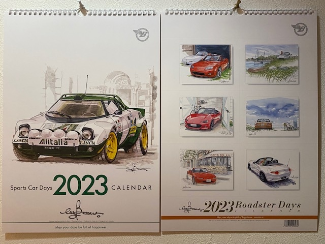 2023年版カレンダーセット販売「SportsCar Days 2023」「Roadster Days