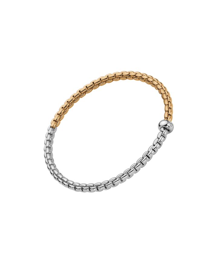 【MAUBOUSSIN】FE/585 メッシュブレスレット エカ Flex'it ブレスレット バイカラー メッシュチェーン 01M01B2_BB