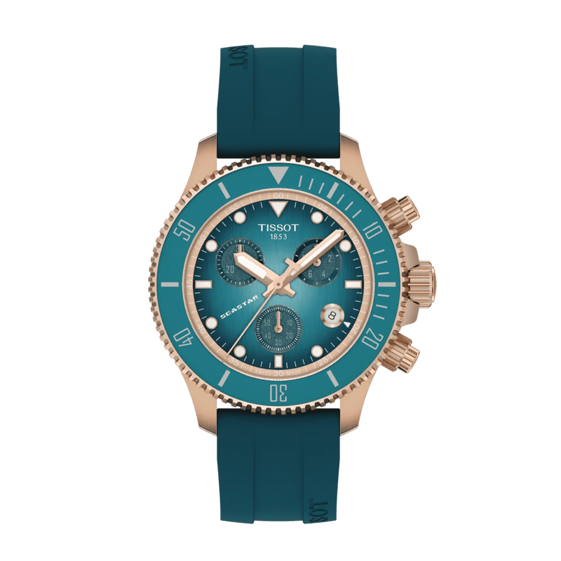 シースター 1000 クォーツ クロノグラフ 38mm T120.217.37.041.00