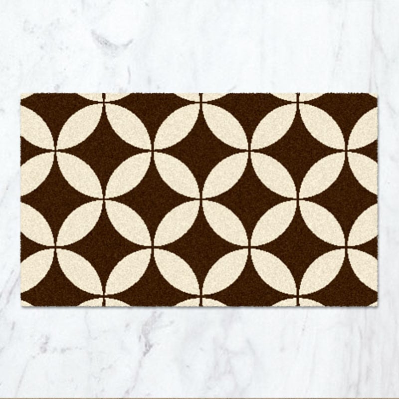 和モダンデザイナーズ玄関マット Shippou 土色 デザイナーズマット オーダーマットドットコム 和モダンデザイナーズ玄関マット Shippou 土色 デザイナーズマット オーダーマットドットコム