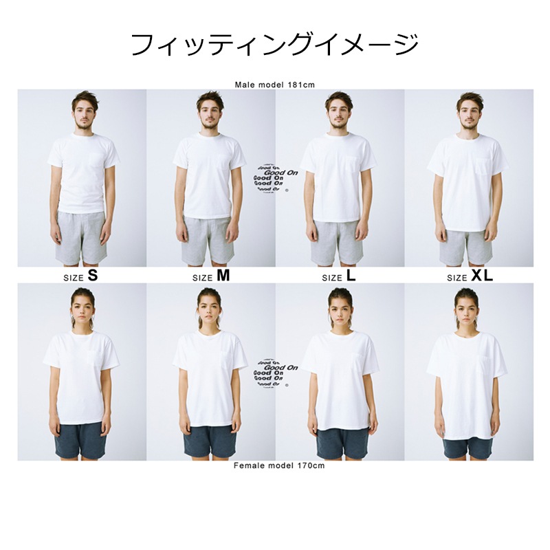 Good On グッドオン Tシャツ 5.5オンス GOST-701 S/S CREW TEE