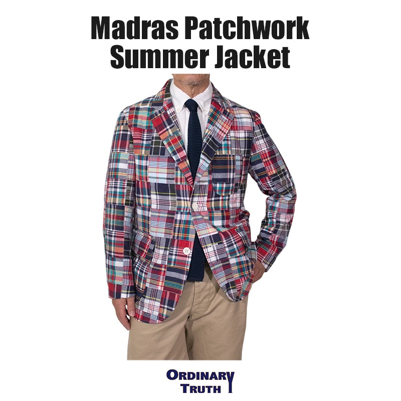 マドラスチェックパッチワークサマージャケット