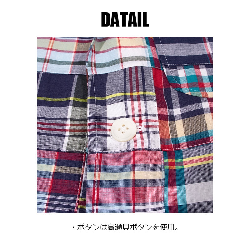 SALE】マドラスチェックパッチワークサマージャケット | JACKET