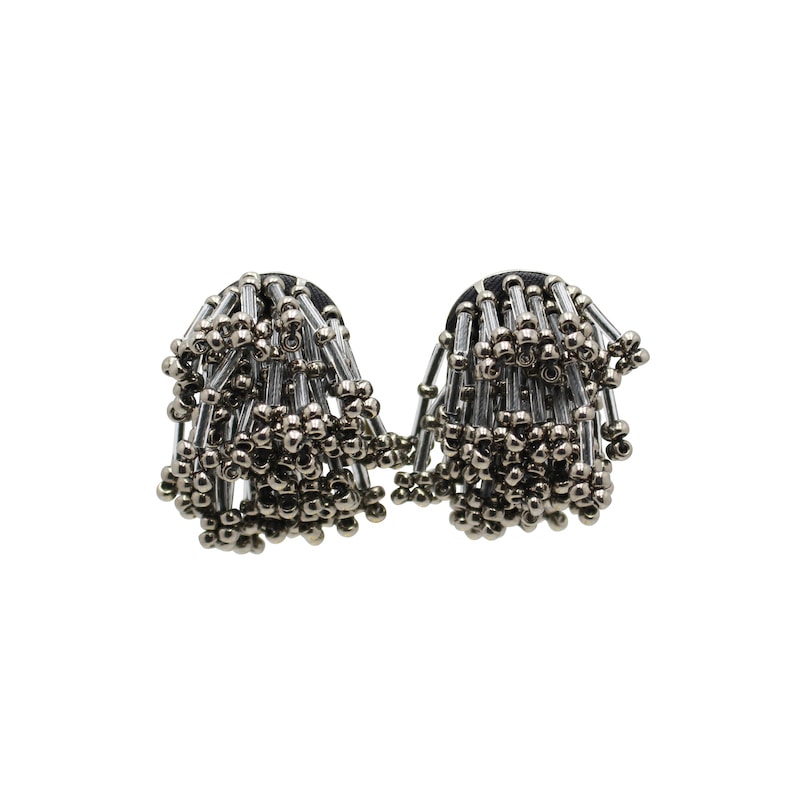 GISELE short Dark-Silver <br/>ジゼル ショート<br/>イヤリング