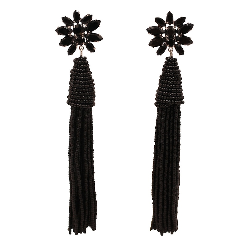 オルガブランカ　ブラックフラワー　イヤリング MARQUEZ earring BK（マルケスブラック）|orgablanca（オルガ