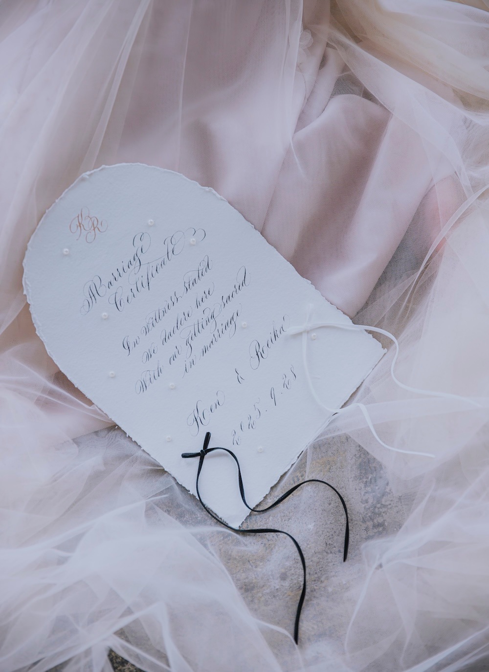 marriage certification（結婚証明書）