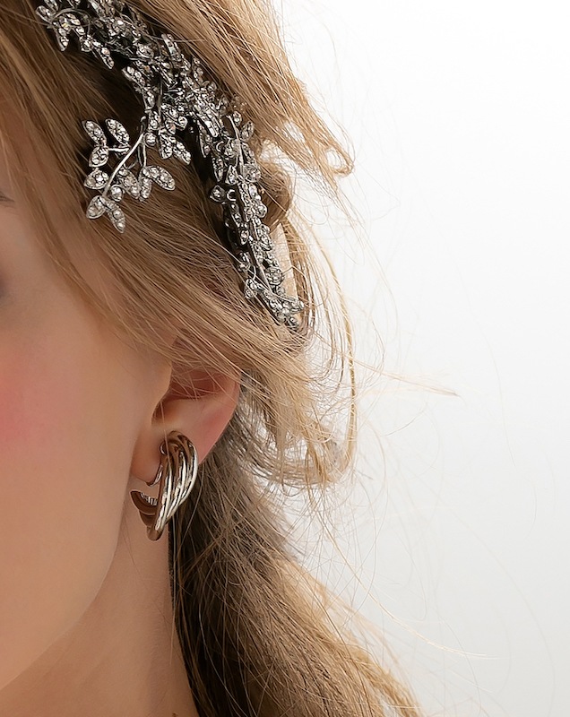 VELA hoop  Silver <br/>ベラフープ <br/>イヤリング