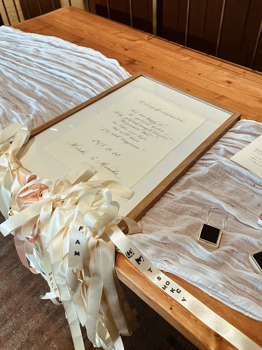 marriage certification <br/>結婚証明書オーダー分