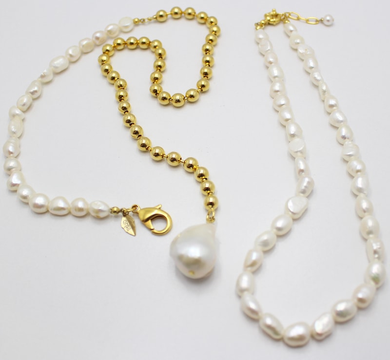 BEBE gold mix necklace（ベベミックス）