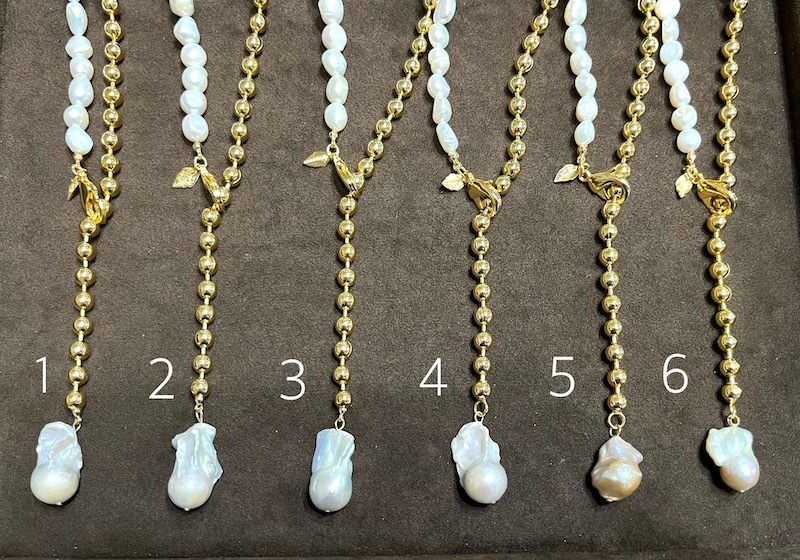 BEBE gold mix necklace（ベベミックス）