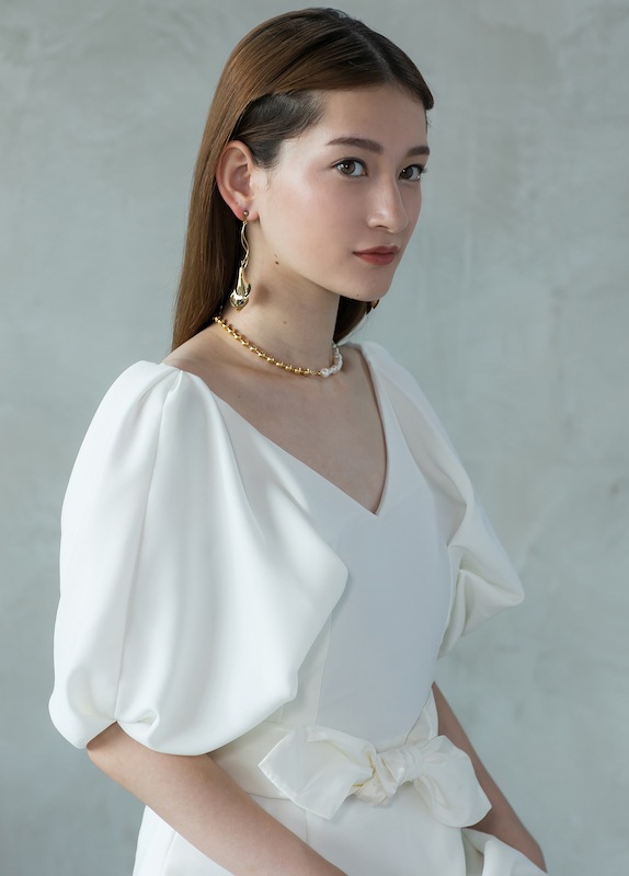 BEBE gold mix necklace（ベベミックス）