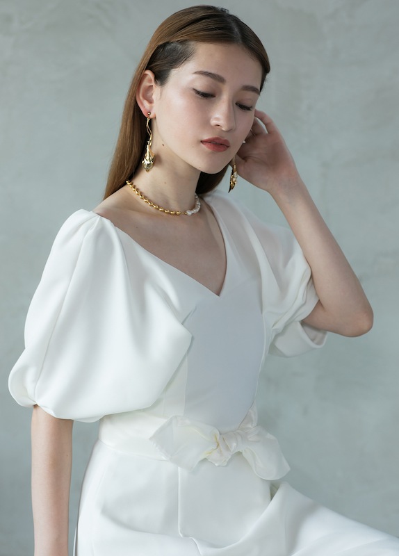 BEBE gold mix necklace（ベベミックス）