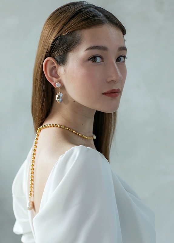 BEBE gold mix necklace（ベベミックス）