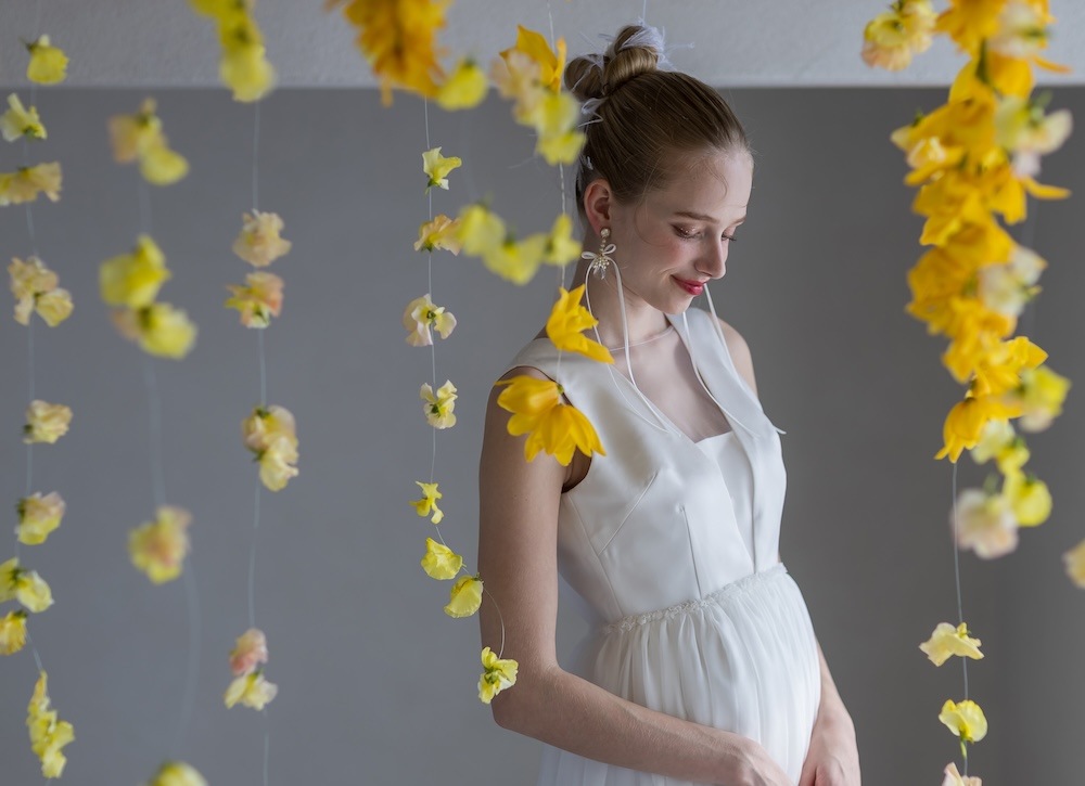 SMORK ribbon OW earring or pierce（スモーク）