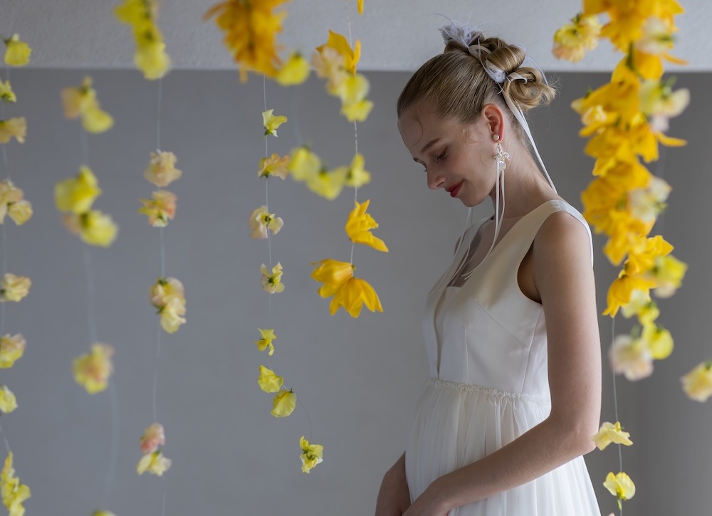 SMORK ribbon OW earring or pierce（スモーク）