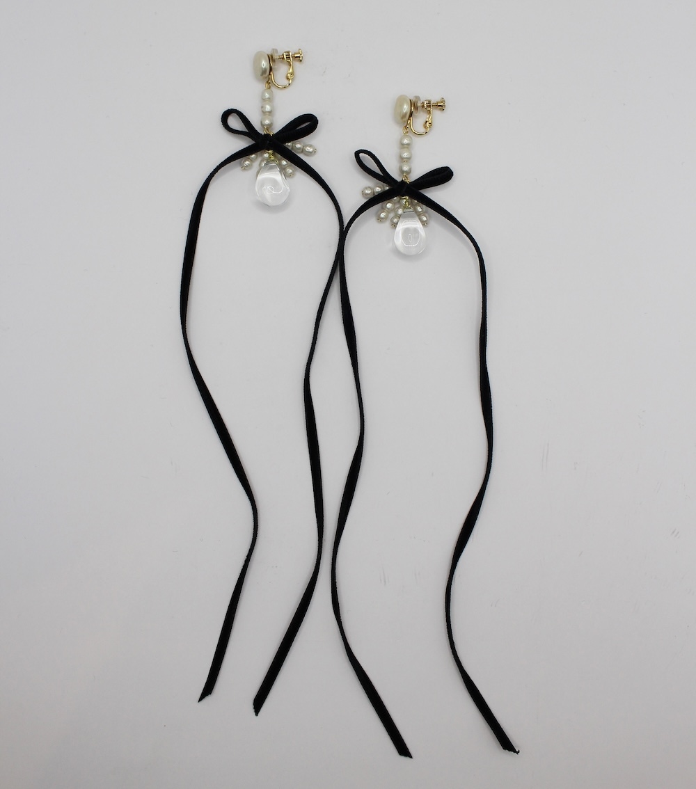 orgablanca BABO long ribbon オルガブランカピアス おしゃれ花嫁様ウエディングアクセサリー＆ドレスレンタル
