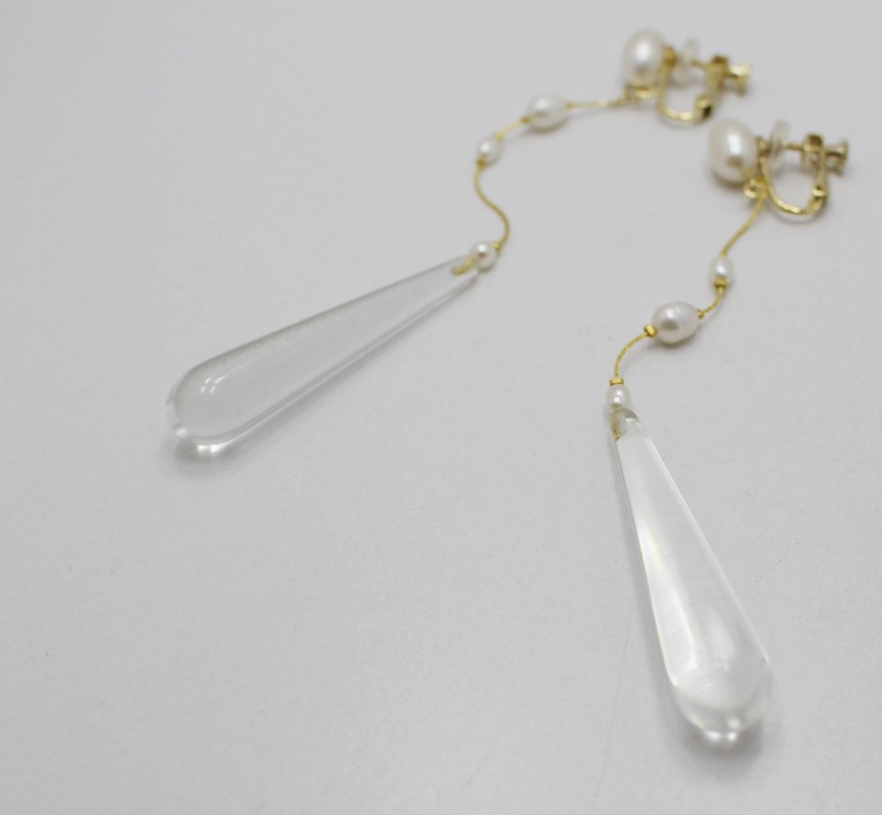 SUSAN Gold earring or pierce（スーザン）