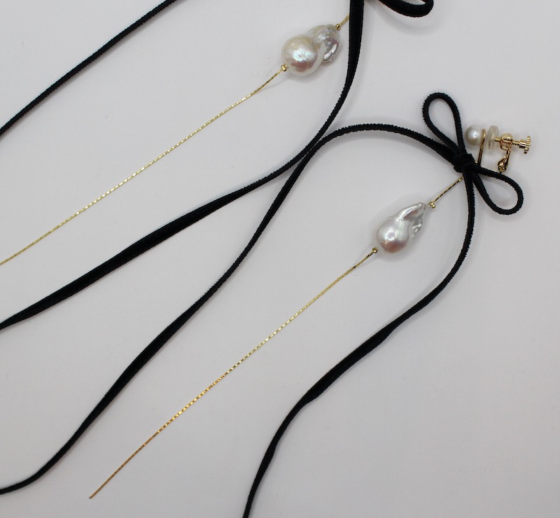 BABO long ribbon OW or BK（バボロングリボン）