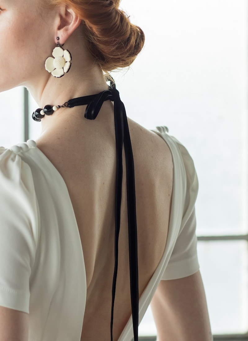 QUE choker necklace（クーチョーカーネックレス）|orgablanca
