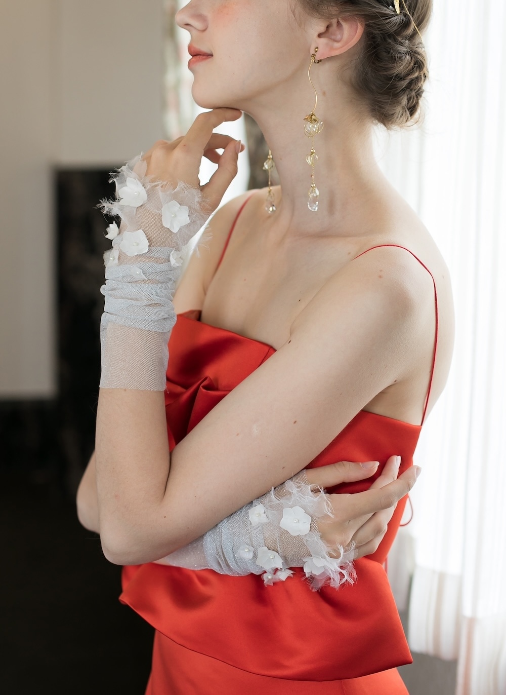 【超美品】orgablanca オルガブランカ コレットクラウン　ゴールド おしゃれ花嫁様ウエディングアクセサリー＆ドレスレンタル