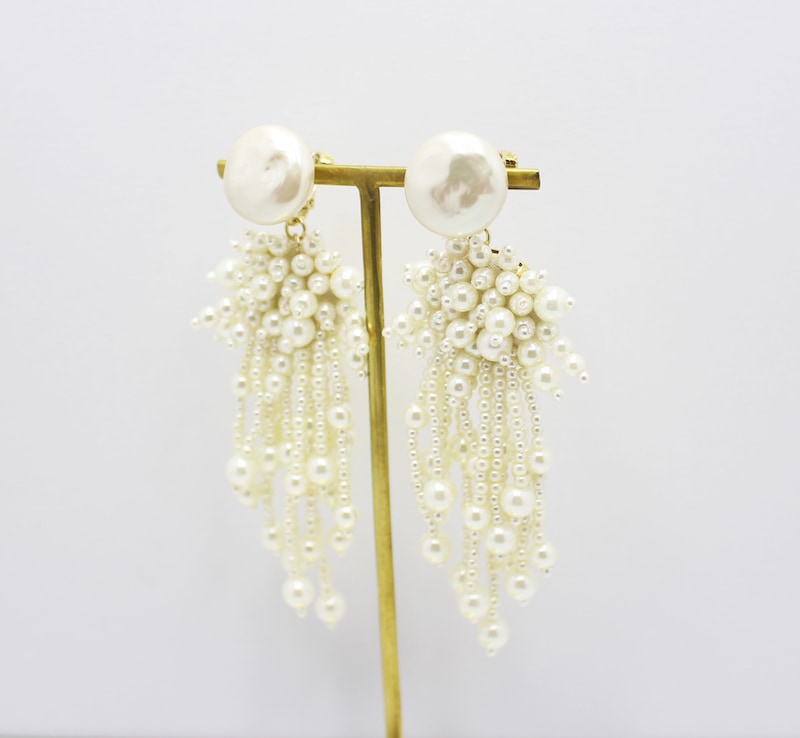 オルガブランカorgablanca ホワイト花モチーフアクセサリー オルガブランカorgablanca ホワイト花モチーフアクセサリー おしゃれ