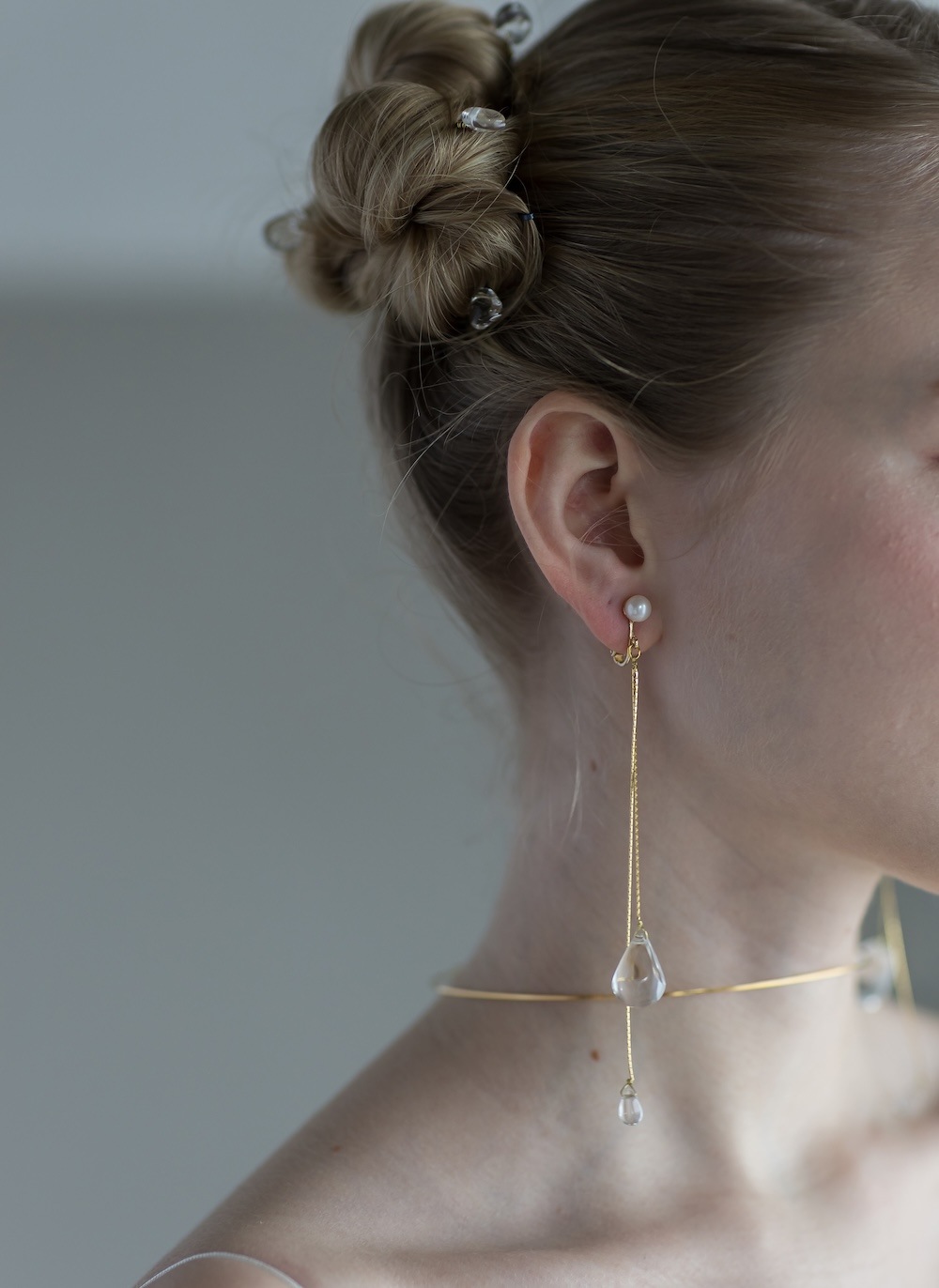 STELA Wchain earring or pierce（ステラW）