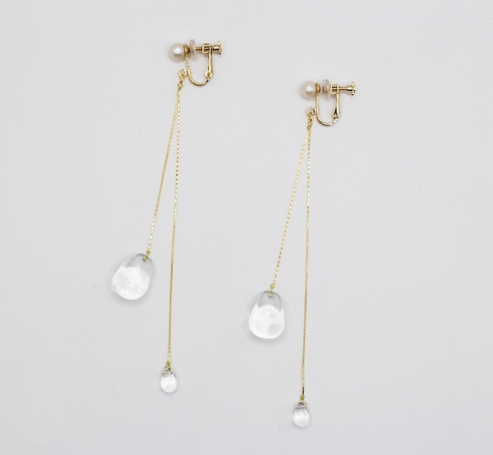 STELA Wchain earring or pierce（ステラW）