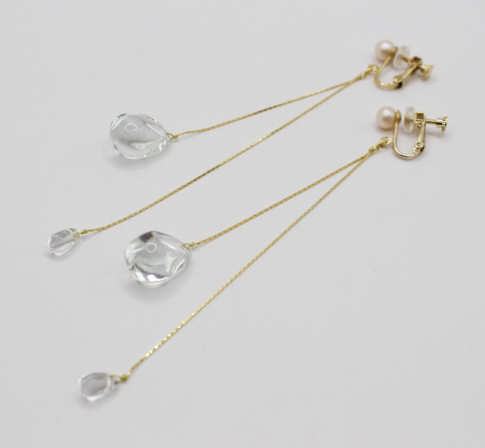 STELA Wchain earring or pierce（ステラW）
