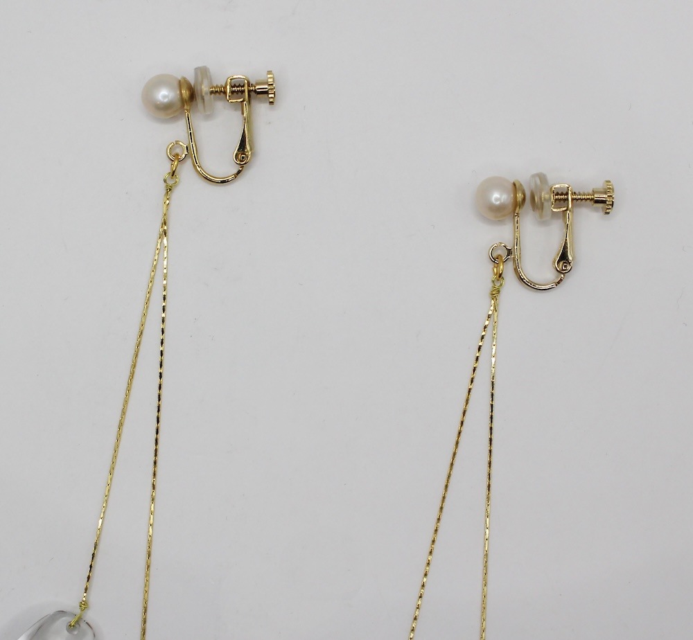 STELA Wchain earring or pierce（ステラW）