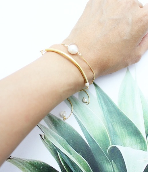 orgablanca ブレスレット　パール CONNOR 1pearl bracelet（コナー）|orgablanca（オルガブランカ