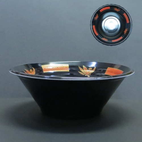 ラーメン丼(発泡コーティング)VK-760鳳雷黒 本体 | すべての商品
