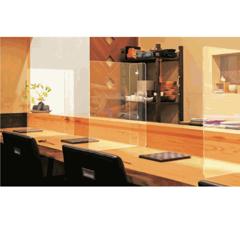 アクリル板 カウンター用★アクリル脚付★ (横450mm × 縦600mm) パーティション