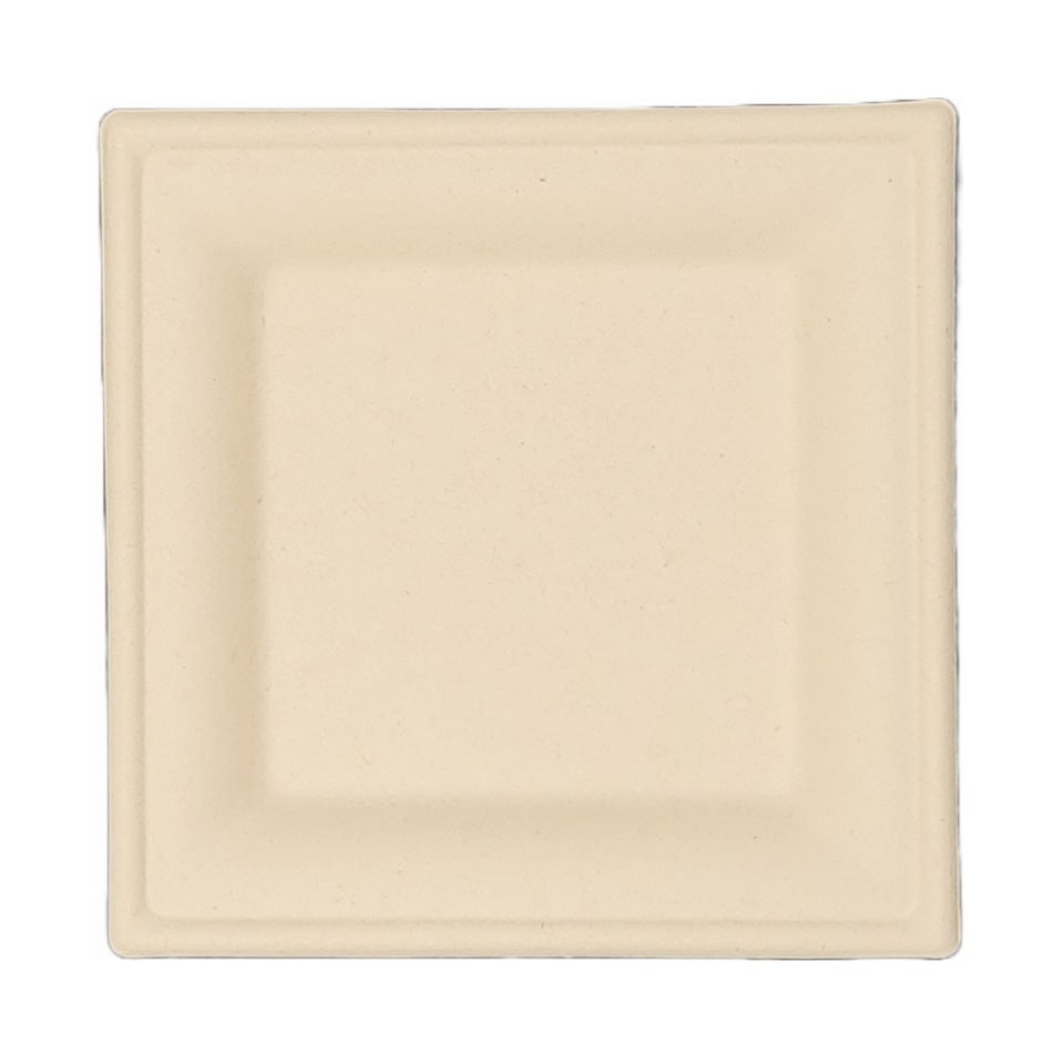 ダイモン AGM-26 ムギ&タケスクエアプレート20cm 500入 環境にやさしい カップ フェス キッチンカー ランチ