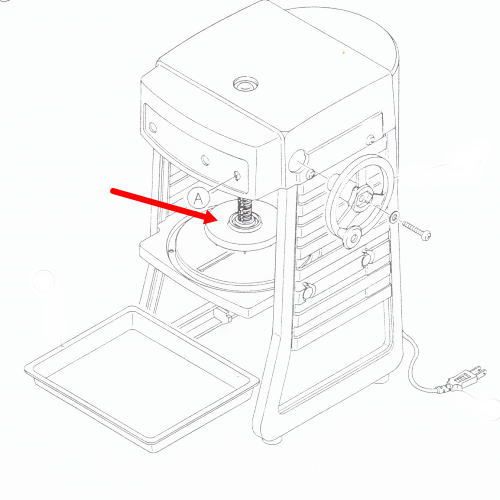 HF-300P・HF-700P用】ハンドルネジ ｜ かき氷機 部品 初雪 中部