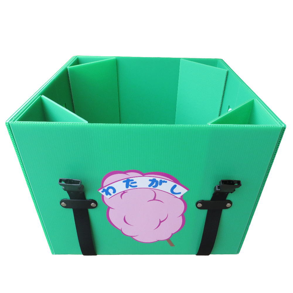 CA-7用】プラスチックダンボール箱3角コーナー付お勧め ｜ わたあめ機