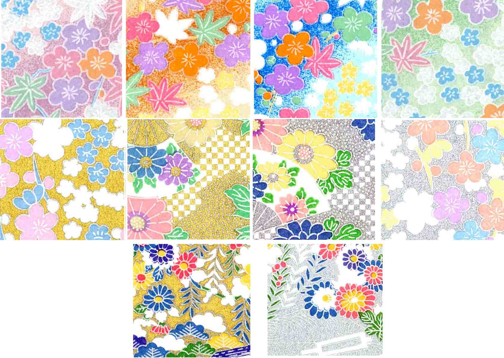 のらくろ　千代紙 新和染千代紙 NWZ-211 15cm×15cm