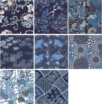 藍染千代紙 YZA350G 8枚