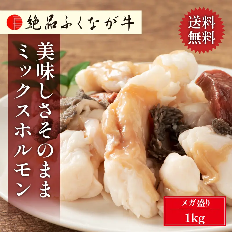 絶品ふくなが牛 ミックスホルモン 1kg