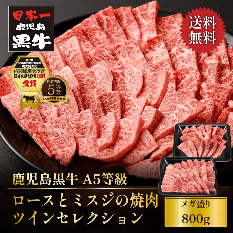 鹿児島黒牛 ロース＆モモの塊肉食べ比べセット 1kg｜和牛・国産牛専門