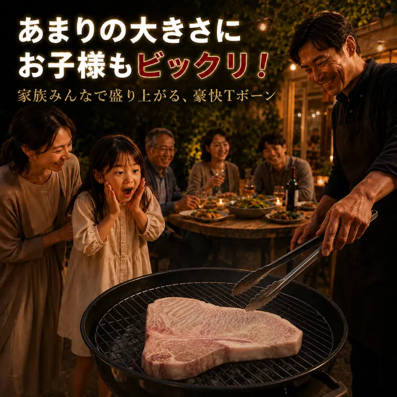 鹿児島黒牛のTボーンステーキ