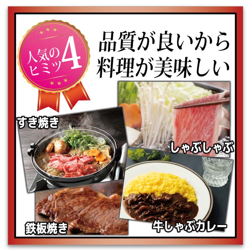 国産 交雑種 F1 絶品ふくなが牛 おいしさ丸ごとスライス(モモ・ウデ) 【選べる4サイズ／400g 4,000円/500g 5,000円/800g 8,000円/1kg 10,000円】 トレー仕様 ギフト対応可 通販 お取り寄せ