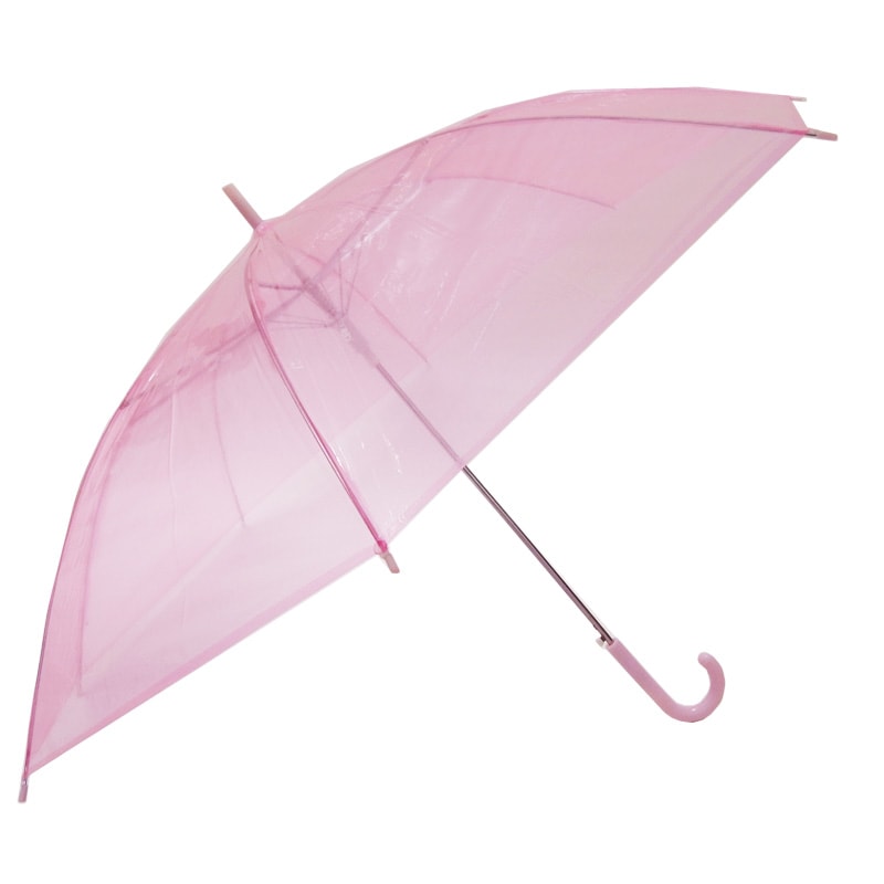 60cmカラービニール傘 ピンク ジャンプ式 600本セット 60本 10ケース 卸スタジアム