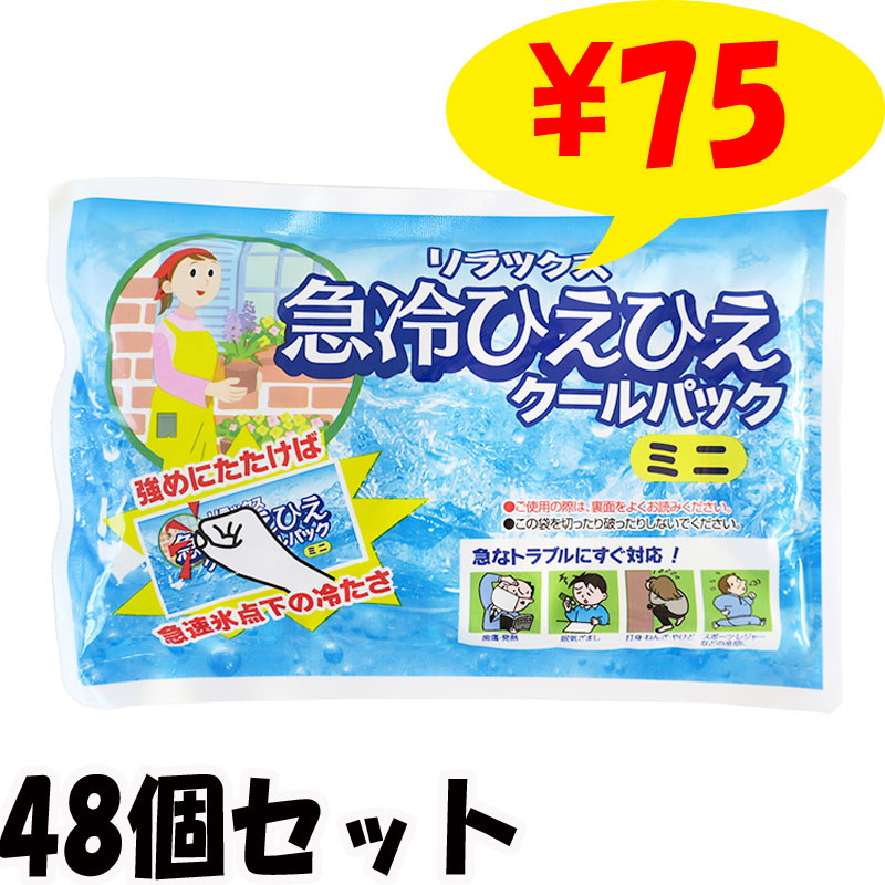 リラックス 急冷ひえひえクールパック ミニ 48個セット(1c/s)｜卸