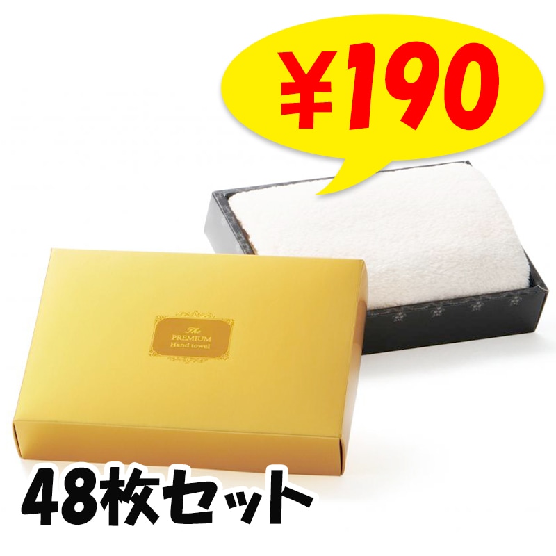 プレミアムハンドタオル 48枚セット (0.5c/s) (2392110)｜卸スタジアム