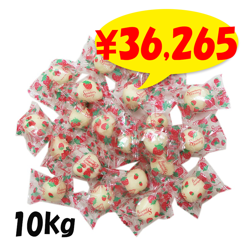 納期約1ヶ月】フリーズドライストロベリーチョコ（ホワイト）10kg (1c